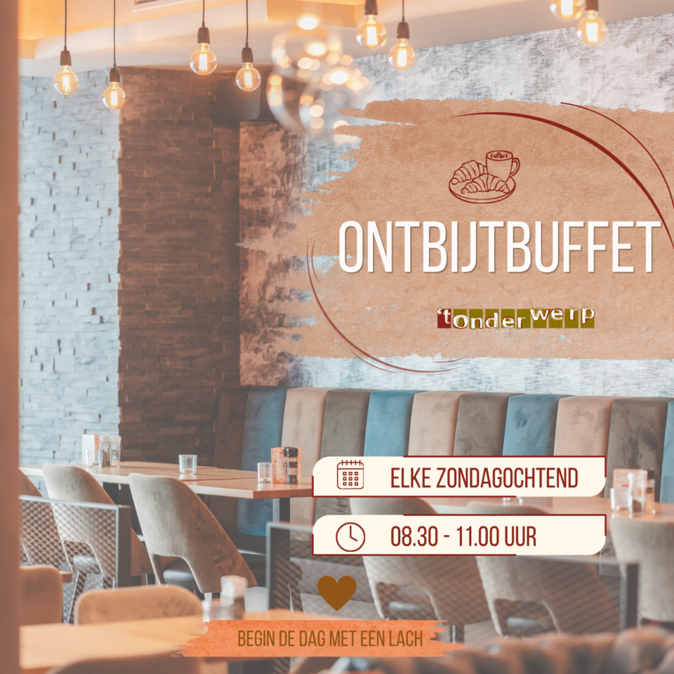 Uitgebreid ontbijtbuffet