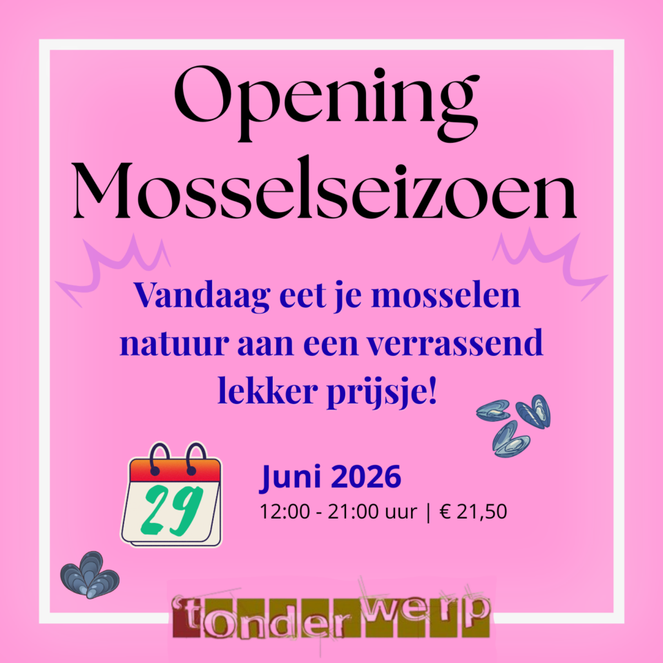 Opening van het mosselseizoen