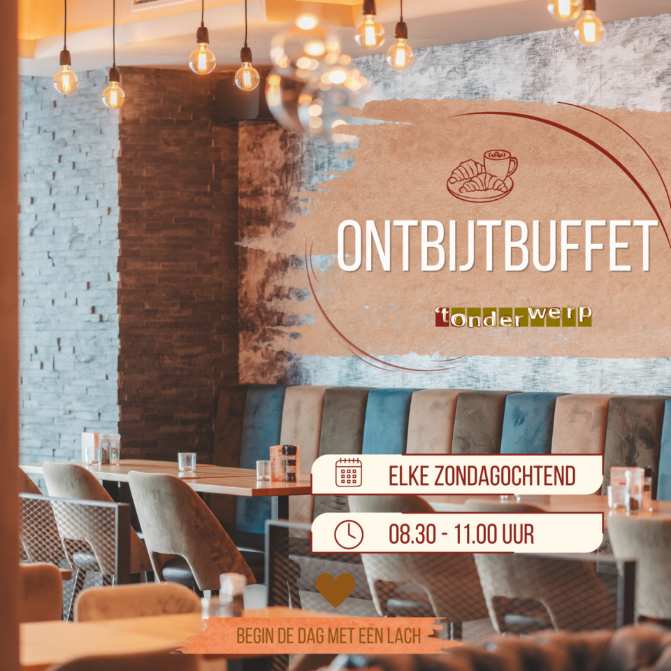 Uitgebreid ontbijtbuffet